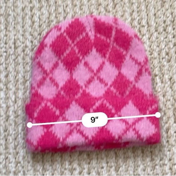 Anthropologie Pink and Red Knit Hat - Picture 6 of 6